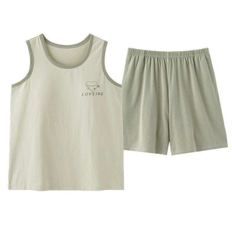 浪莎莫代尔睡衣女款2026新款夏季背心短裤薄款自带胸垫家居服套装