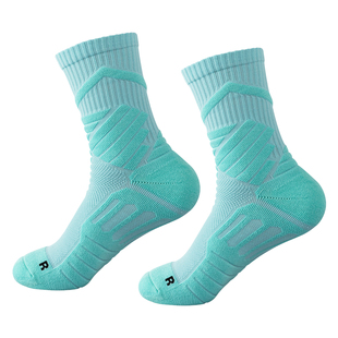 美式袜子男士篮球袜秋夏季长筒精英纯色运动袜中筒厚款吸汗跑步袜