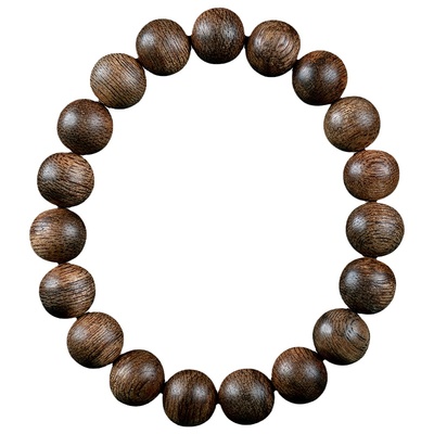 真品天然文莱软丝沉香手串沉水浮