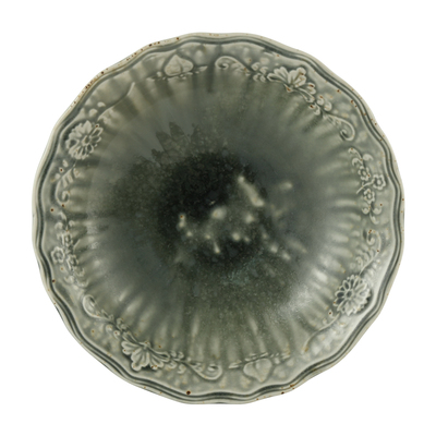 DXC法式复古风做旧陶瓷菜碗