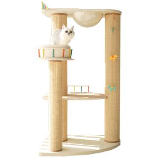 CatS猫家具游乐园太空舱猫爬架超耐抓剑麻实木猫抓柱大猫多猫通用