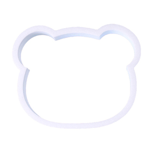 网红小熊蛋糕模具大小熊头猫头夹心饼干翻糖切模按压式烘焙磨具