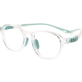 儿童眼镜框防滑硅胶男女小学生近视眼镜配眼镜散光远视眼睛架透明