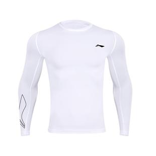 李宁健身衣服男秋冬速干专业运动紧身衣篮球训练足球跑步长袖上衣