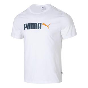 【自营】PUMA彪马情侣短袖T恤男纯棉白潮流休闲半袖运动服691341