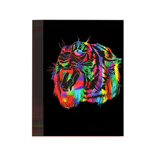 杰科炫彩刮画纸儿童幼儿园小学生专用100张A4黑彩色涂鸦32k七色沙画蜡纸8k美术创意绘画图16k手工diy刮画制作