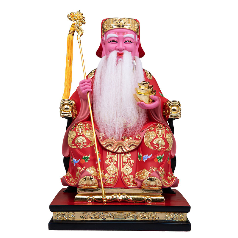 员外土地公神像家用招财供奉摆件