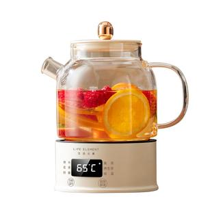 一人养生壶纯玻璃一体花茶壶迷你煮茶器2024新款炖煮杯小型600ml