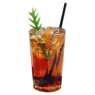 冰美式柠檬茶车载摆件减压治愈汽车中控台显示屏咖啡奶茶店装饰品