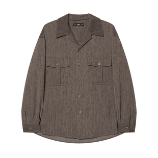 JDV男装商场同款春秋季新品高弹特种纱长袖衬衫时尚外套WIC50S4