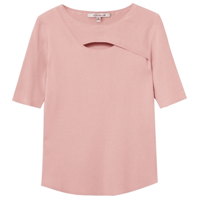 商场同款短袖针织衫水云间