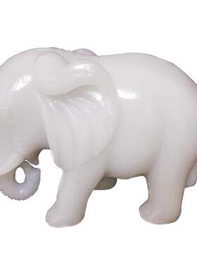 玉石大象摆件客厅玄关礼品