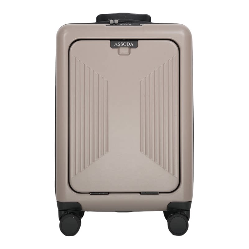 ASSODA开口登机箱纯PC