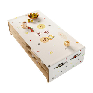 茶几桌布防油防水免洗防烫轻奢卡通风客厅电视柜桌垫餐桌布台面垫