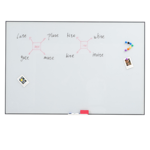 铝合金边框磁性钢化玻璃白板写字板商用办公会议室磁吸挂墙式留言板黑板儿童家用教学可擦白板墙贴辅导板