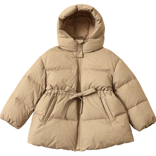 女童羽绒服中长款2025冬季新款中童装儿童羽绒服加厚外套H4269