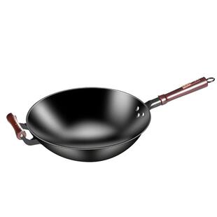 铁大匠铁锅窒化手工老式铸铁家用炒锅无涂层不粘锅燃气电磁炉适用