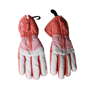 儿童防水滑雪手套男女孩户外玩雪骑车防寒便捷拉链穿脱护手腕防丢