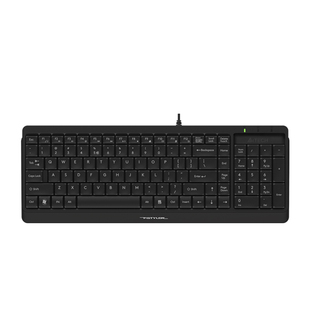 双飞燕 A4TECH FK15飞时代简约有线键盘超薄防水巧克力按键笔记本电脑小外接USB接口轻音