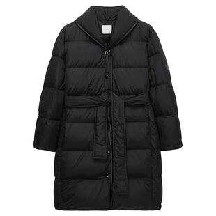 【新品】奚梦瑶同款OCHIRLY欧时力青果领长款羽绒服外套腰带26春