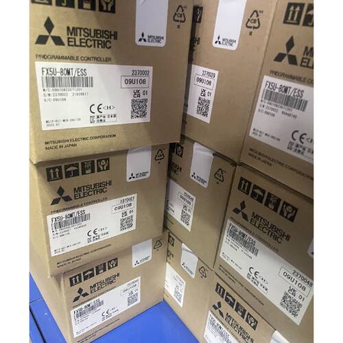 议价三菱FX5U-80MT/ESS PLC控制器，带原包装箱，现