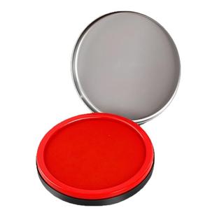 晨光印台红色印泥快干水性印油印章速干财务会计办公用品盖章台大容量金属印章盒印尼大号秒干按手印小号便携