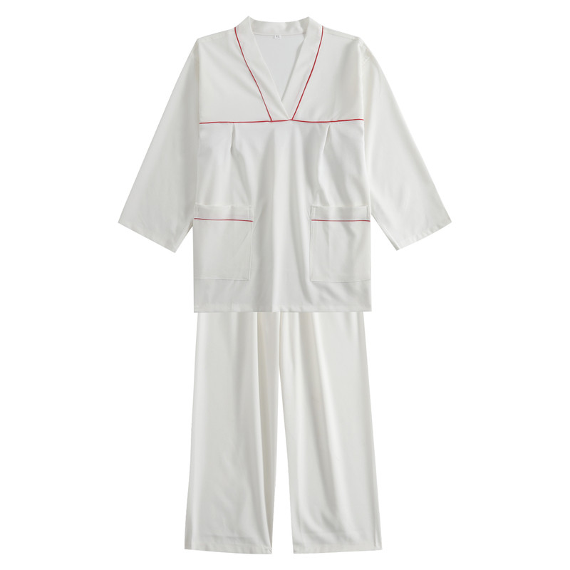 纯棉浴服长袖汗蒸服男女家居服大