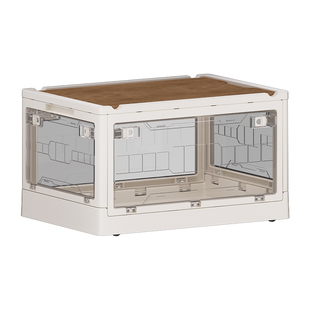 透明可折叠收纳箱户外露营储物箱衣服玩具零食大容量整理箱床头柜