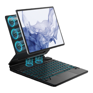 牧行者适用三星平板蓝牙键盘tabS10+S9+保护套S9U分体磁吸支架S8U保护壳S8+/7+外接无线键盘S10FE/9FE妙控7FE