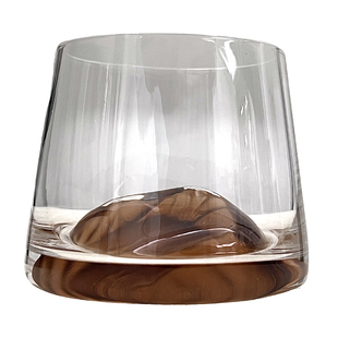 富士山杯中古冰山杯日式ins风观山杯家用茶杯威士忌酒杯洋酒杯子