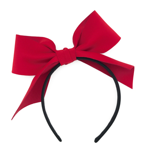 小喵爪手作原创韩国进口立体红色大号儿童白雪蝴蝶结公主发箍发饰