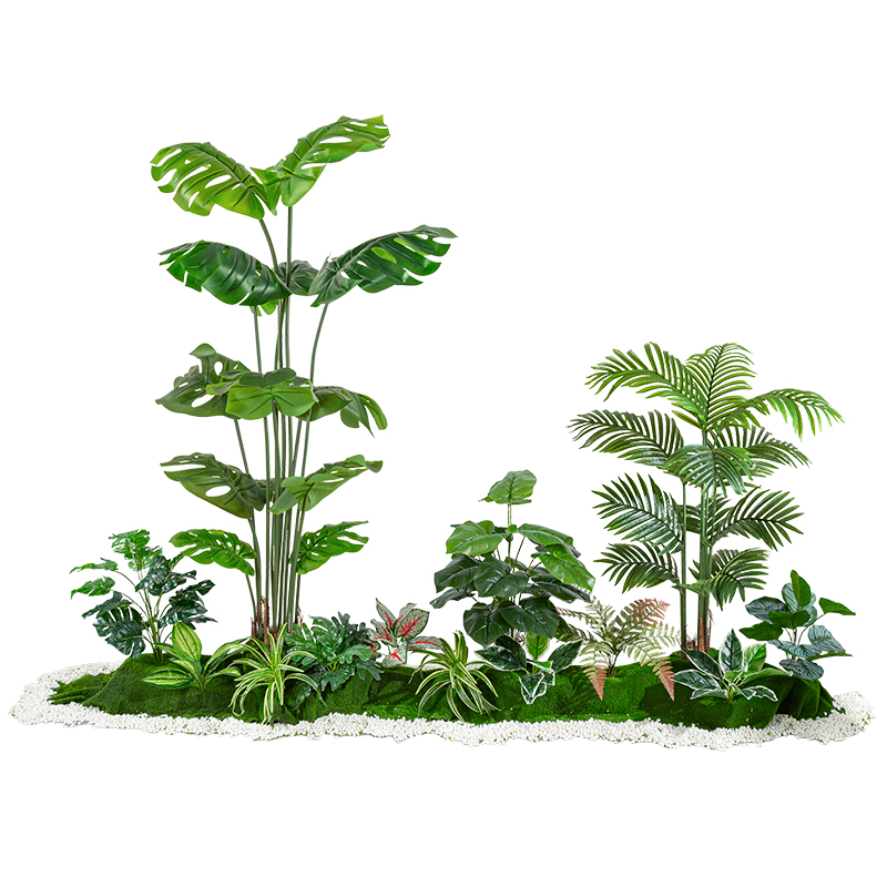 精品马醉木绿植造景橱窗植物室内仿真榕树装饰树大型假树简约景观