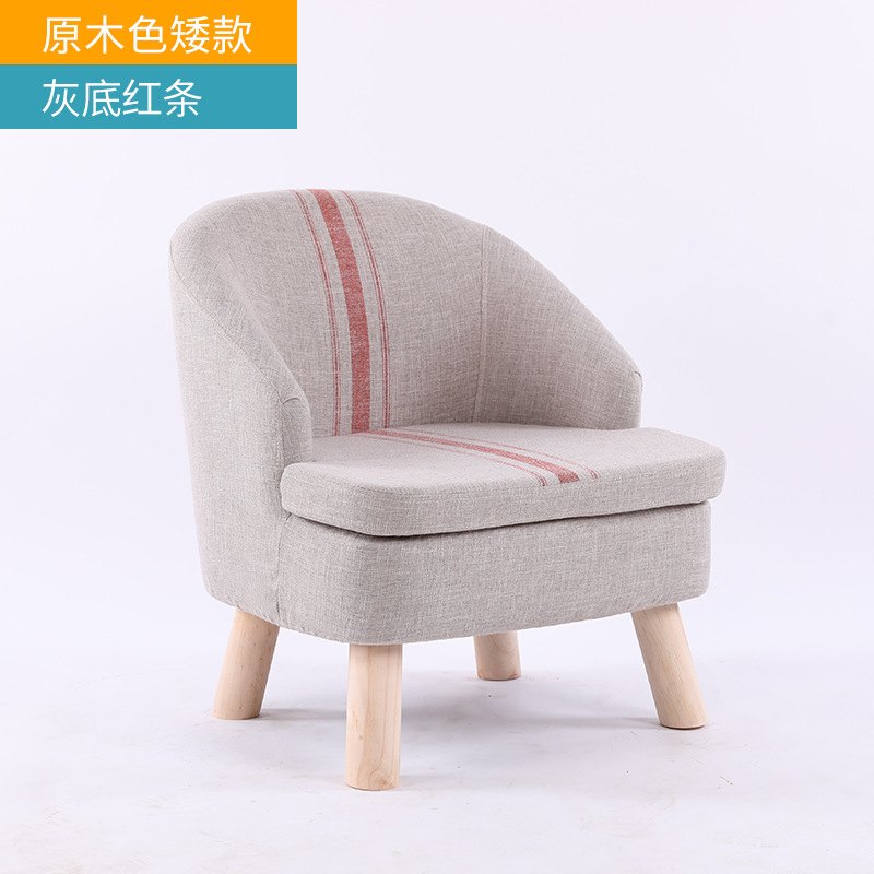 新款直销单人休闲布艺小沙发椅矮凳靠背简约现代小户型阳台客厅展