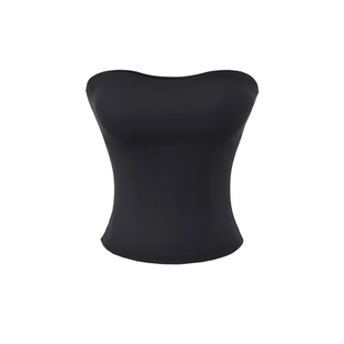 辣妹穿搭带胸垫抹胸背心女夏外穿文件袋紧身显瘦性感打底美背裹胸