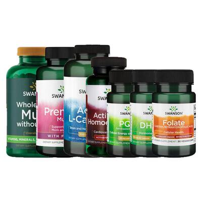 SWANSON男女多维备丙酰左旋肉碱同型半胱氨酸PQQ叶酸DHEA孕烯醇酮