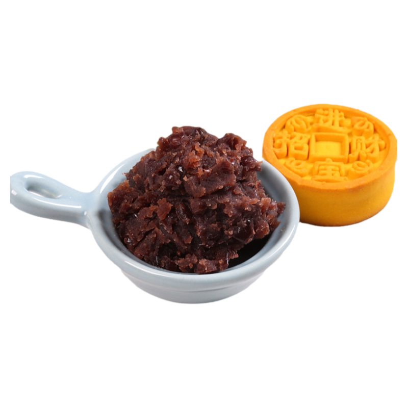 果布奇然月饼馅料低甜红豆粒水沙糖醇红豆沙包子商用烘焙面包专用