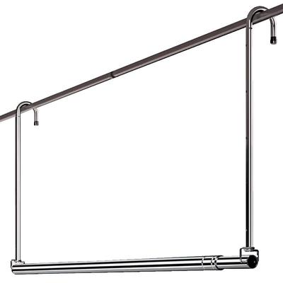 晾衣架家用阳台伸缩晾衣杆