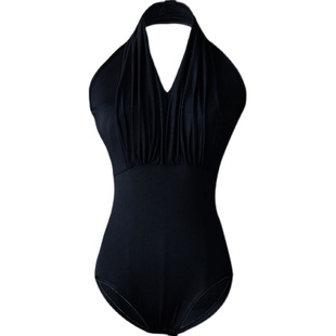 夏季拉丁舞v领上衣成人女性感国标舞蹈练功服粉色露背带胸垫上装