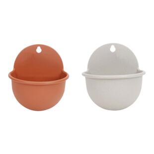 爱丽丝树脂壁挂花盆爱丽思半圆挂墙塑料盆创意绿萝阳台加厚送挂钩