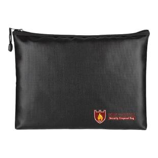 办公A4防水防火文件袋公文包发票资料拉链式支票收纳加厚阻燃重要