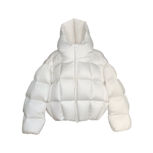 Tongse | 冬日抱抱 新国标90白鸭绒450g防泼水羽绒服女连帽短外套