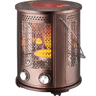 五面取暖器电烤炉取暖家用节能多功能烧烤型火锅电热扇速热烤火炉