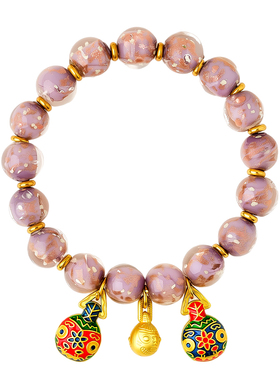 普陀山琉璃手链男女款转运珠