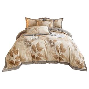 高端艾能绒四件套冬季加厚保暖婴儿绒蚕丝绒非牛奶绒珊瑚绒宝宝绒