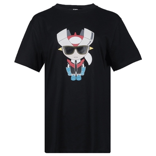 Karl Lagerfeld卡尔·拉格斐Ikonik Heroes 短袖T恤女XY特卖