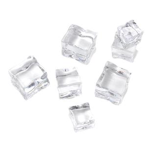 仿真亚克力大冰块不规则透明正方形塑料水晶石头酒吧谷美拍摄道具