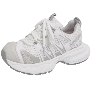 2026夏季新款厚底增高老爹鞋女百搭休闲运动鞋透气网面爆款跑步鞋