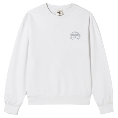 BOYLONDON时尚春季休闲百搭圆领潮牌长袖套头卫衣男女同款N03029