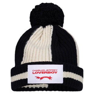 Charles Jeffrey LOVERBOY 25FW 绒毛球冷帽针织毛线帽男女同款