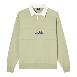 【博主同款】ellesse小贝壳官方情侣卫衣polo领女运动休闲上衣男